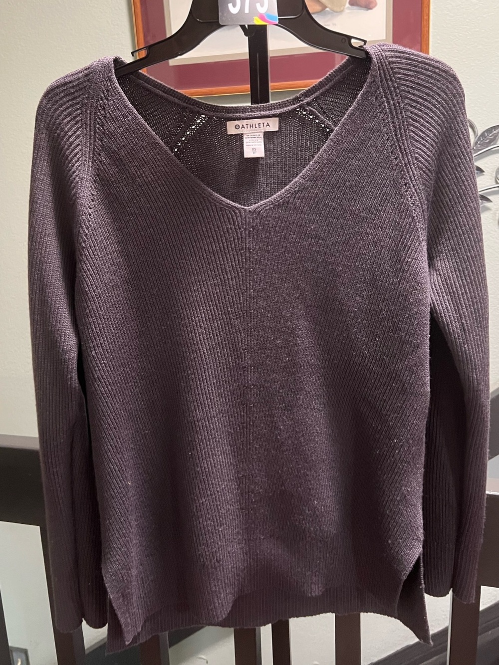 Athleta V-Neck Sweater in Plum #373